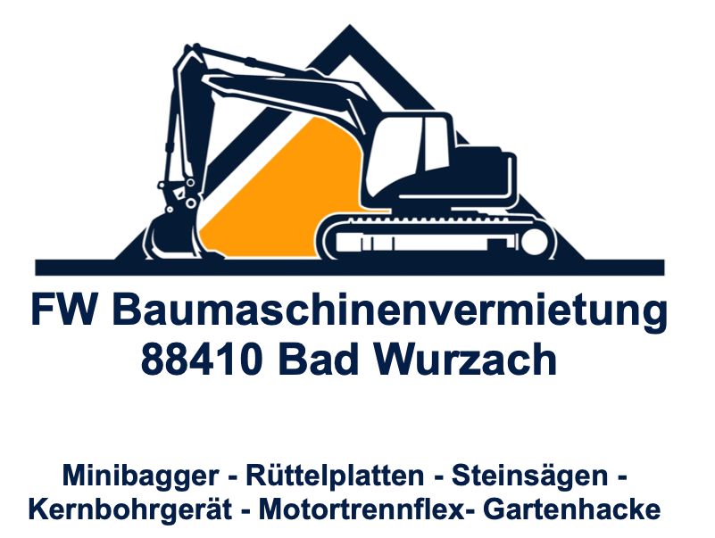 Minibagger zu vermieten optional mit Maschinenführer in Bad Wurzach