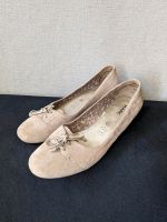 Edel& bequem! MARC Wildleder Ballerinas 39/40 Beige Wedges Sommer Schwerin - Altstadt Vorschau