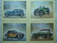 ARAL Oldtimer Kunstdrucke / Sammelbilder 70ziger Jahre - 4 Stück Baden-Württemberg - Backnang Vorschau