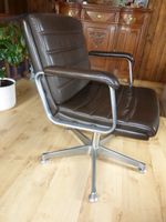 Vintage DRABERT Sessel/Konferenzstuhl Leder braun Rheinland-Pfalz - Fürthen Vorschau