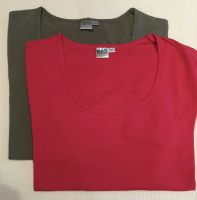 2 T-Shirt in rot und Olive Gr. 44/46 L Nordrhein-Westfalen - Willich Vorschau