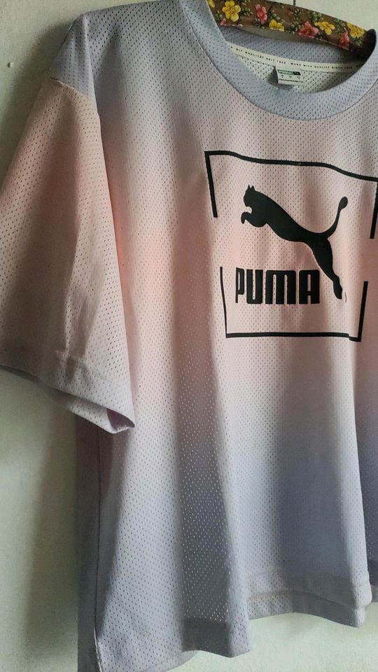Puma Shirt rosa Flieder Gym tie dye retro Mesh Tee rare Pastell in Bremen