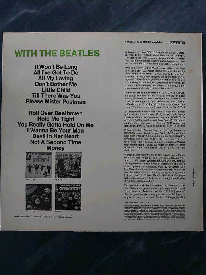 Schallplatte/LP Beatles With in Zittau