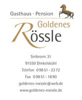 ⭐️ Gasthof Goldenes ➡️ Hauswirtschafter  (m/w/x), 91550 Bayern - Dinkelsbuehl Vorschau