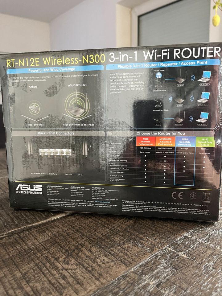 Router Asus RT-N12E -NAGELNEU! in Stade