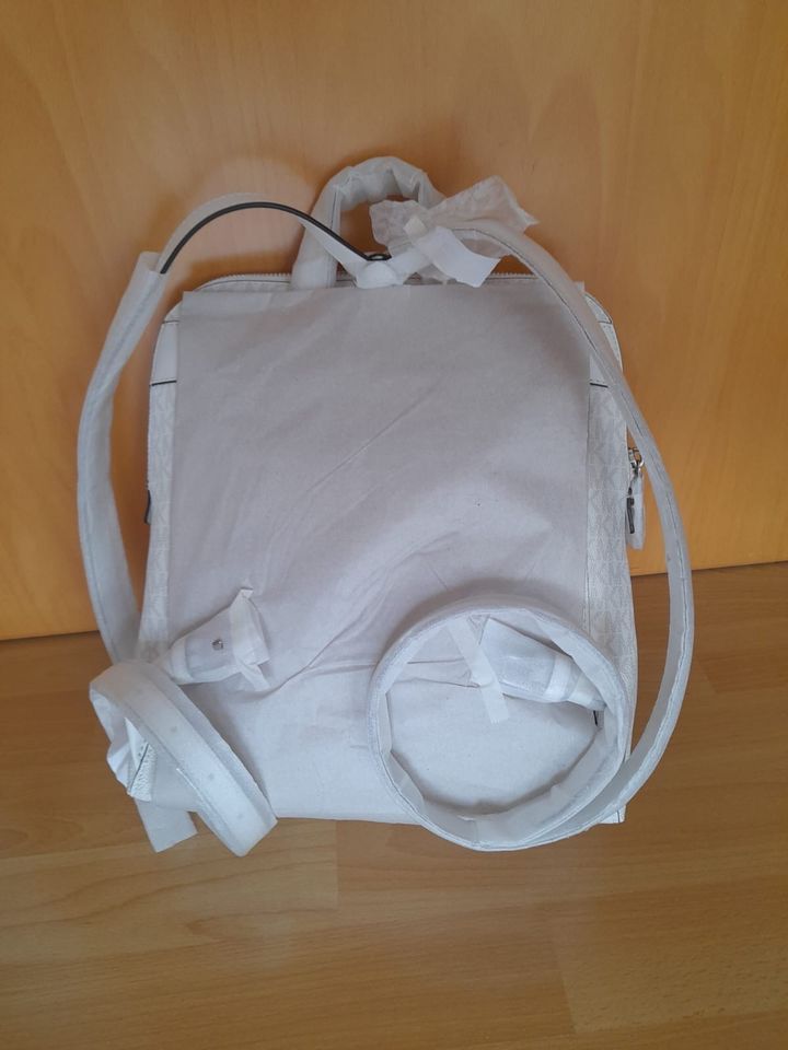 Michael Kors RHEA zip MD slim Rucksack weiß Neu mit Etikett in Stuttgart