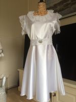 Brautkleid Kurz Spitze Seidensatin Vintage Gr.36 Unikat Handmade Berlin - Rudow Vorschau