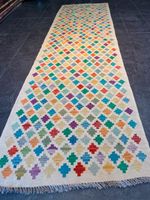 Afghan Kelim 296x83 Kilim Teppich carpet rug beige caro Berlin - Wilmersdorf Vorschau