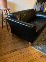 Vintage echtleder Sofa in schwarz Hamburg-Nord - Hamburg Dulsberg Vorschau