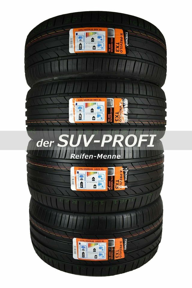 4x Sommerreifen 245/40 R20 + 275/35 R20 TRACMAX BMW 7er X3 X4 in Olpe