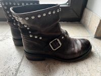 Lavorazione Artigiana Italien Stiefel Biker Boots 40 Vintage Nordrhein-Westfalen - Monheim am Rhein Vorschau