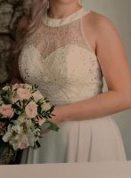 Brautkleid, Hochzeitskleid, ivory, Neckholder, Perlen Brandenburg - Cottbus Vorschau