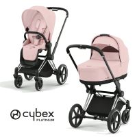 Cybex Platinum Priam Kinderwagen - New Generation - Peach Pink - Gestell Chrome Black - Lux Carry Cot Babywanne - NEU - TOP ANGEBOT Hessen - Fulda Vorschau