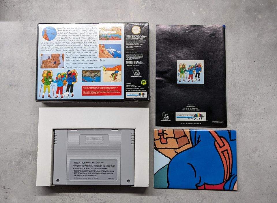 Tim in Tibet OVP CiB Super Nintendo SNES komplett Sammler Struppi in Dortmund