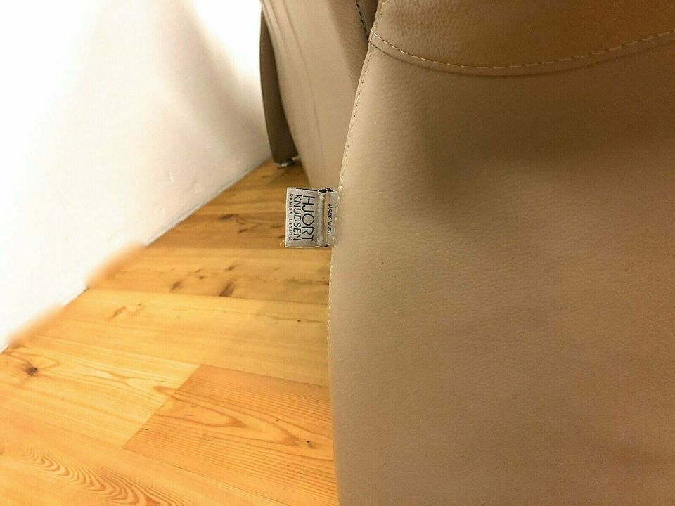 Hjort Knudsen Sofa Zweisitzer Leder Couch Dunkel Beige Neu in Köln