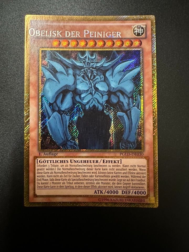 Yugioh Obelisk der peiniger misprint Druckfehler Fehldruck secret in Dortmund