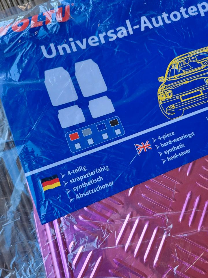 Universal Automatten, Fußmatten in Pink-Mettalic in Leun