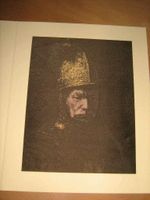 Rembrandt "Der Mann mit dem Goldhelm" in Naturseide, Sammlerstück Nordrhein-Westfalen - Bad Salzuflen Vorschau