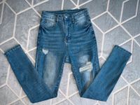 SHEIN gerissene High-Waist Skinny Jeans Nordrhein-Westfalen - Korschenbroich Vorschau