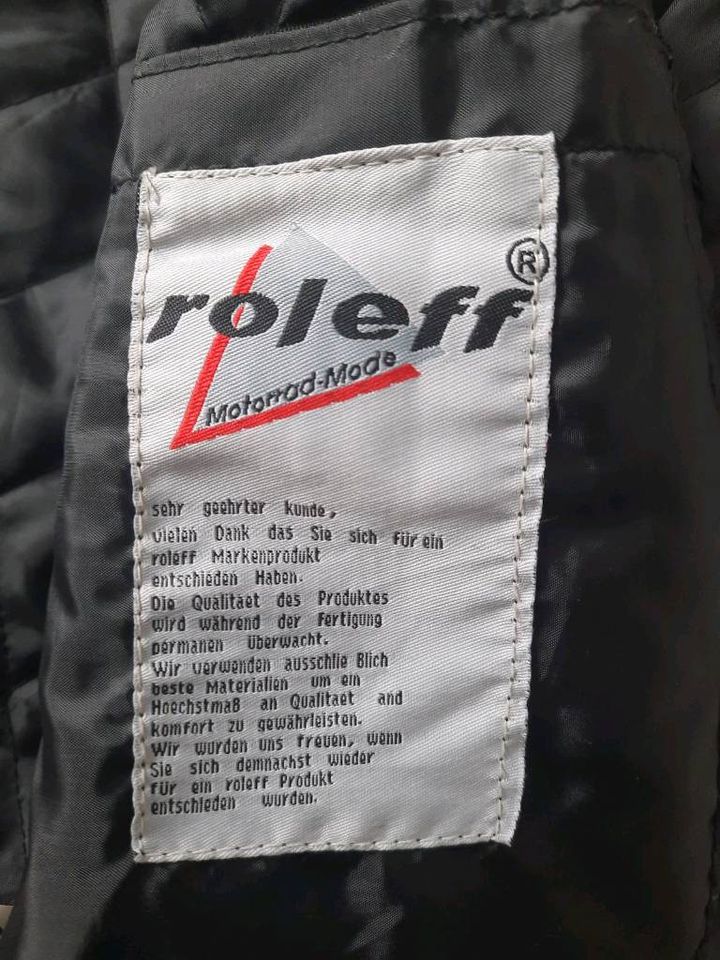 Motorradjacke von Roleff für die  Dame  Gr. 48 (XL) schwarz/rot in Lübeck