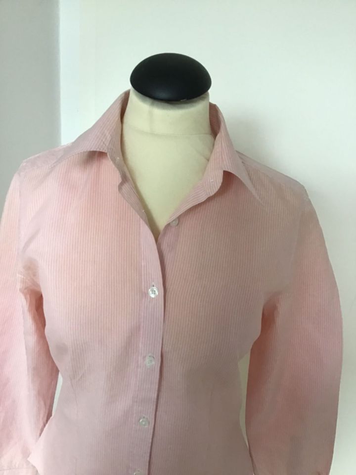 Bluse rosa mit weißen Streifen von Charles Tyrwhitt Gr 38 in München