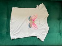 T-Shirt für Mädchen mit Schmetterling in Gr. 122/128 Bayern - Thalmassing Vorschau