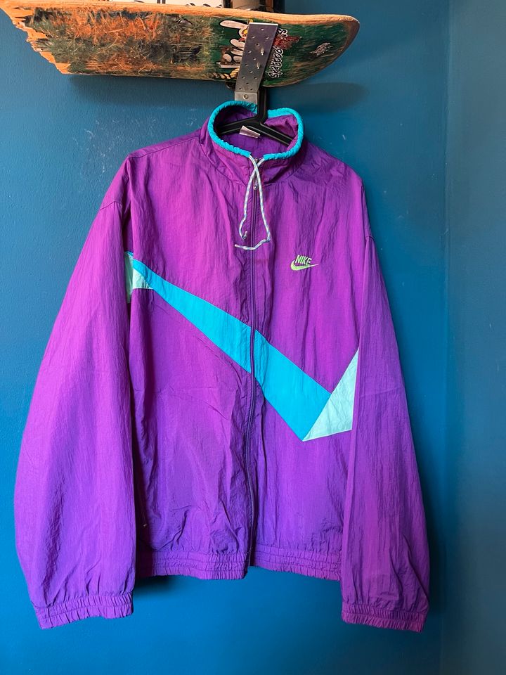 Bunte Vintage Nike Jacke 90er / Nike Trainingsjacke 90s in München