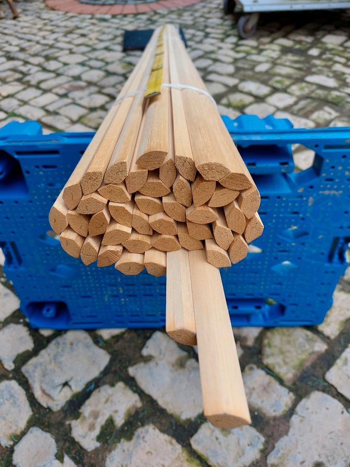 50 Holz Leisten für Haus Sanierung Treppe Zimmer Ecken Umbau Rest in Obernfeld