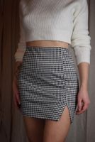 NEU H&M Mini Rock High Waist Hahnentritt Muster schwarz weiß XS Berlin - Neukölln Vorschau