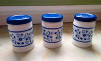Gewürzdosen Porzellan Keramik weiß blau Küche Gewürze Dresden - Niedersedlitz Vorschau