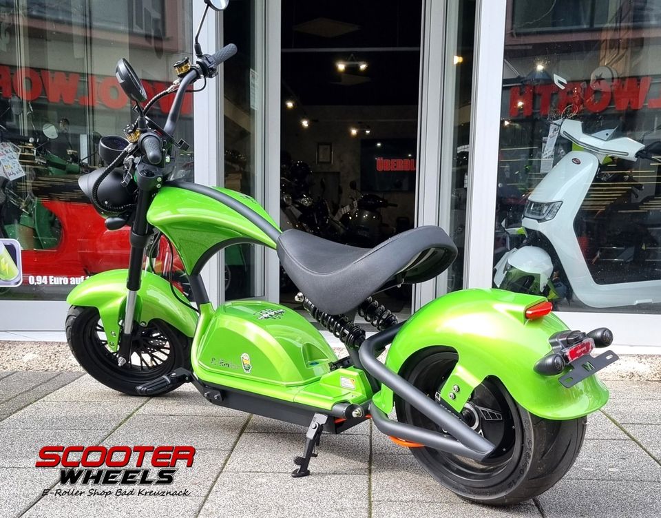 NEU⚡E-Chopper⚡ M1PS BLAKE⚡45 km/h⚡ 72V/40Ah-Akku⚡100km Reichweite in Bad Kreuznach