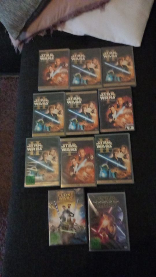 Star Wars DVD Sammlung und Clone Wars Konvolut Filme in Dorsten