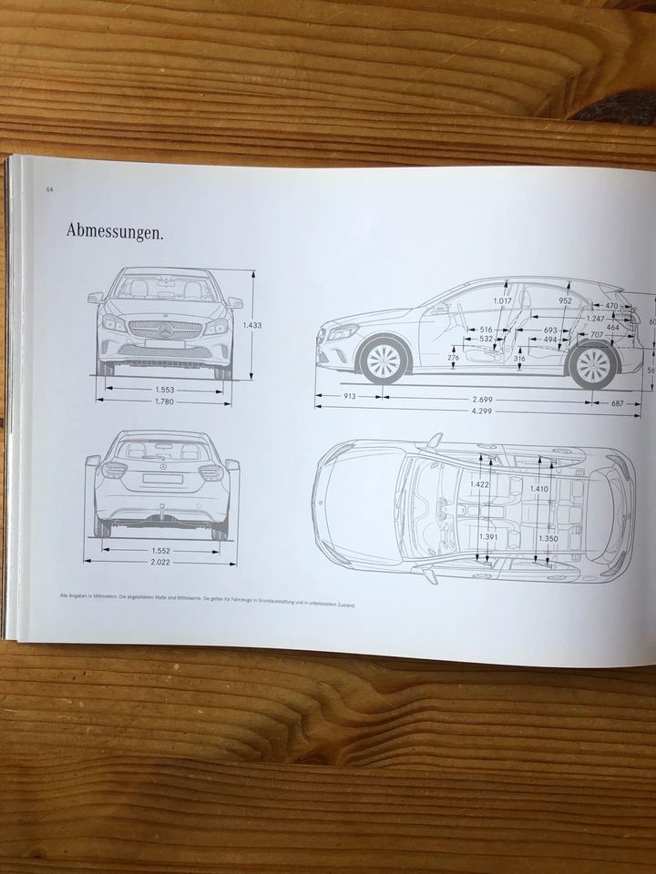 Auto Prospekt Mercedes Benz A Klasse 2016 in Bad Honnef