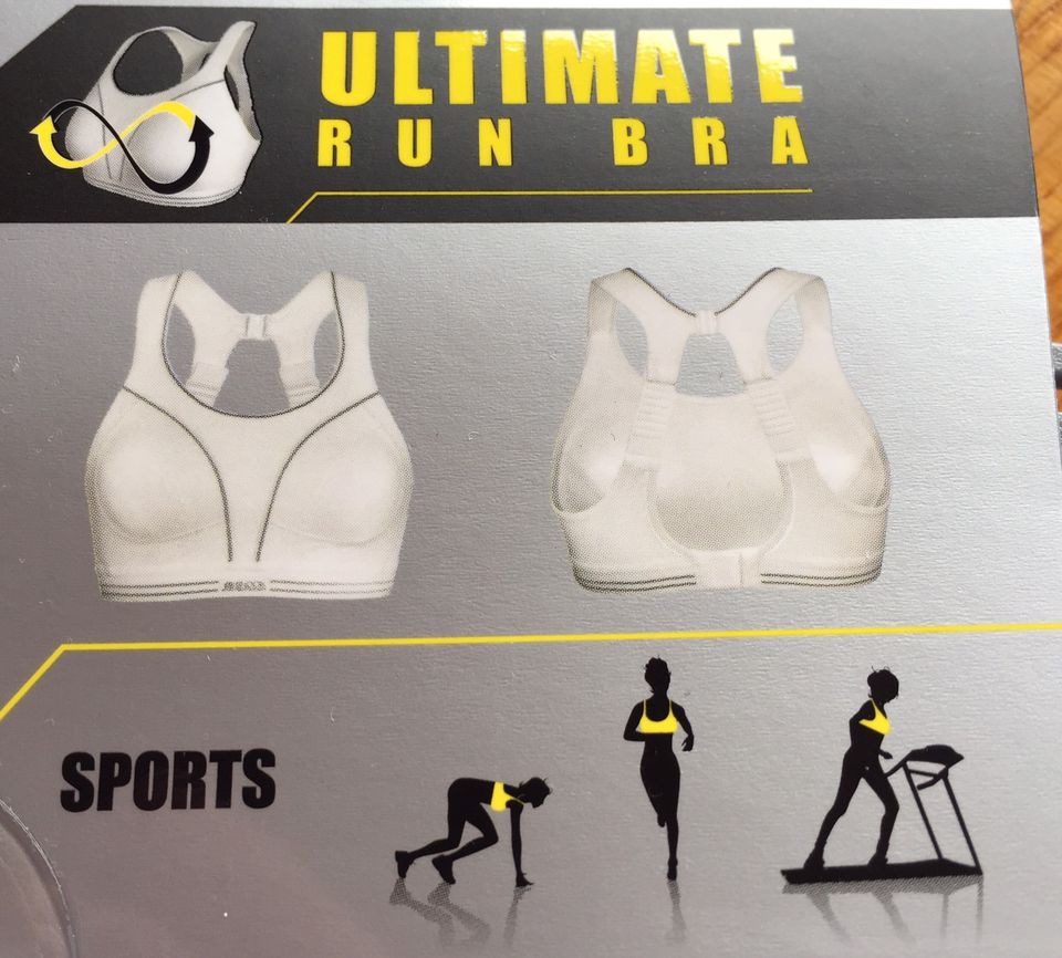 NEU Sport-BH 65A 65 A Shock Absorber ultimate run bra weiß in Diedorf