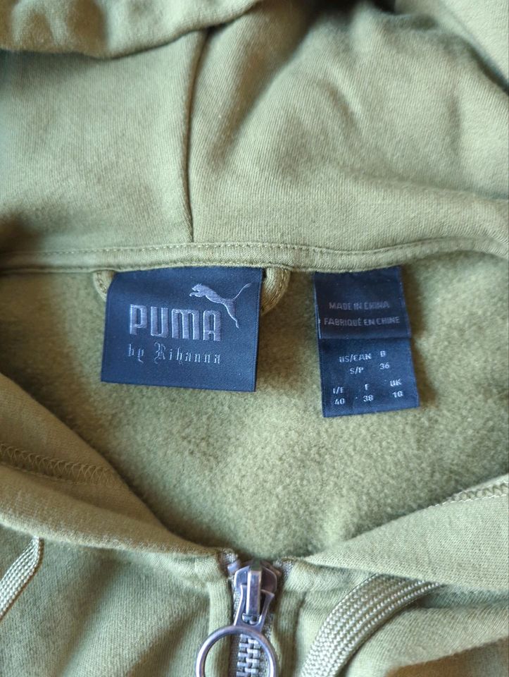 Fenty x Puma by Rihanna Sweatjacke kurzer Mantel Gr. 36 S Khaki o in Stuttgart