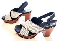 Neuw. "Tamaris" Absatzsandalen, schwarz-braun-weiß, Gr. 38 Bayern - Großostheim Vorschau