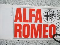 Faltprospekt Alfa Romeo 1975, GT,Giulia, Montreal, Spider,Alfetta Nordrhein-Westfalen - Alsdorf Vorschau