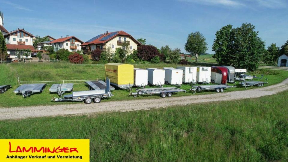 Maschinentransporter Anhänger für Minibagger Arbeitsbühne 3500 kg in Waging am See