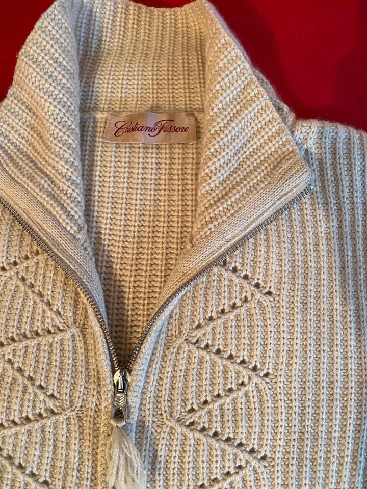 Strickjacke 100% Kaschmir Designer Christiano Fissore Größe M in Hamburg