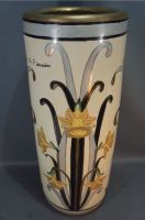 G.Fieravino Steingut / Fayence Bodenvase Jugendstil Narzissen Düsseldorf - Eller Vorschau