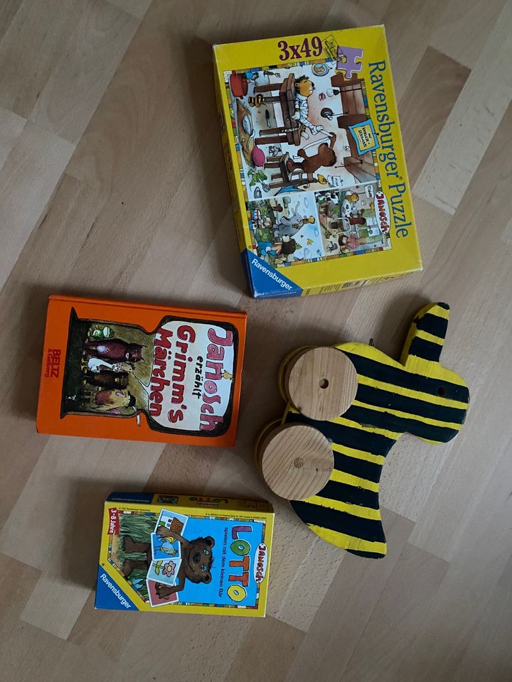 Janosch Set Puzzle, Elfer raus, Lotto, Buch und Ziehente in Dresden