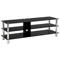 TV Board, TV Rack, Hi-Fi Tisch, Glas schwarz, 2 Ebenen Sachsen - Bannewitz Vorschau