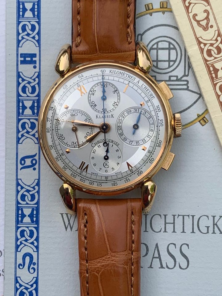 Chronoswiss Klassik Chronograph + CH 7441 + Fullset in Edenkoben