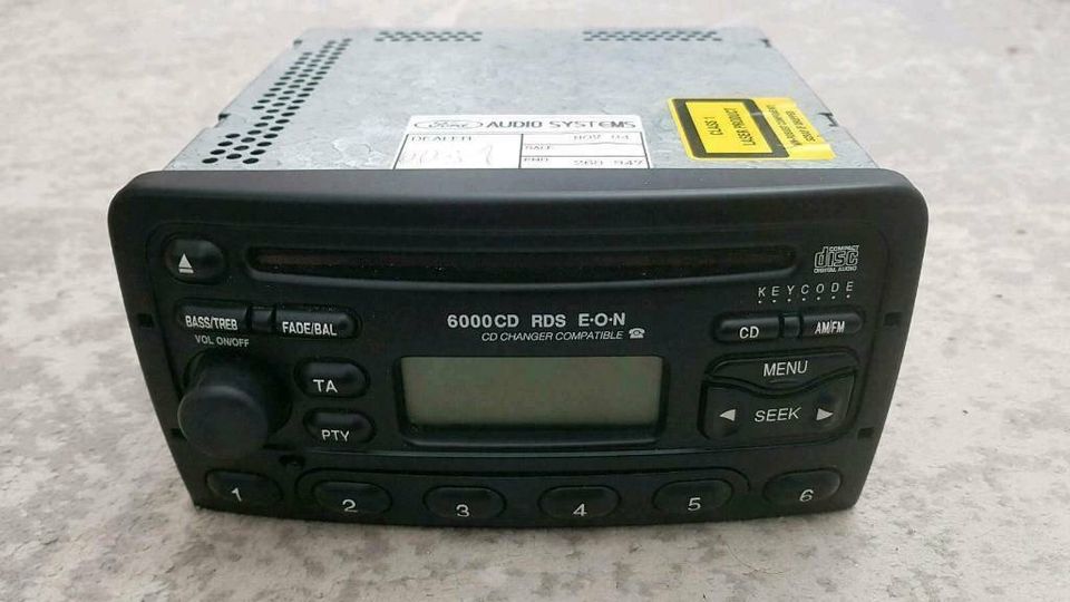 Orig. FORD Focus Fiesta Mondeo Radio Autoradio mit 6000 CD-Player in Moers