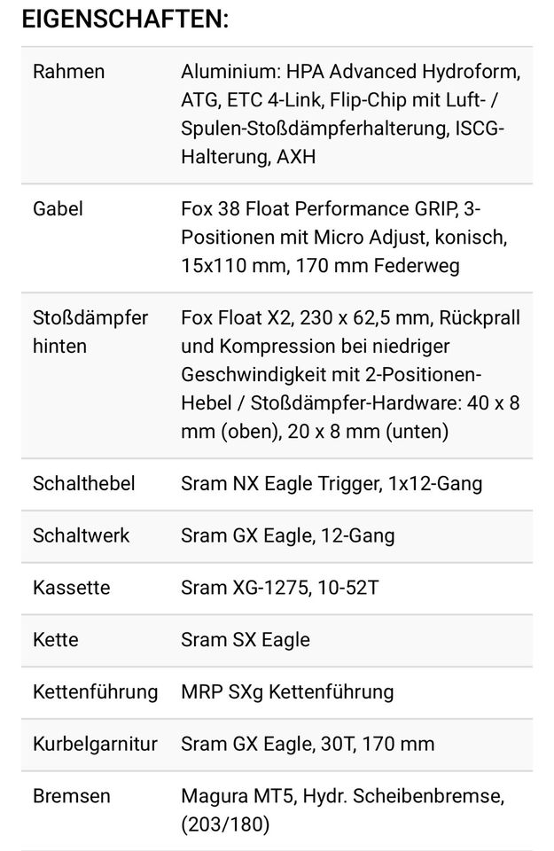 Cube Stereo 170 Race / Enduro MTB in Großostheim
