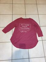 Langarm-Shirt,  bordeaux, AMISU, Größe S Bayern - Oberdachstetten Vorschau