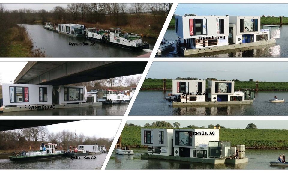 Hausboot Floating Houseboat in Köln