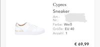 NEU Lederturnschuhe Sneaker Turnschuhe Weiß und Gold, Größe 40. München - Schwabing-West Vorschau