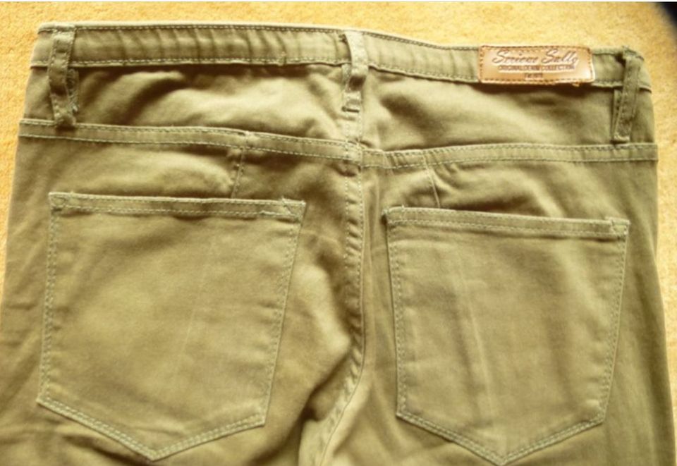 Serious Sally Jeans Hose Skinny 36 S only khaki dunkelgrün in Guldental