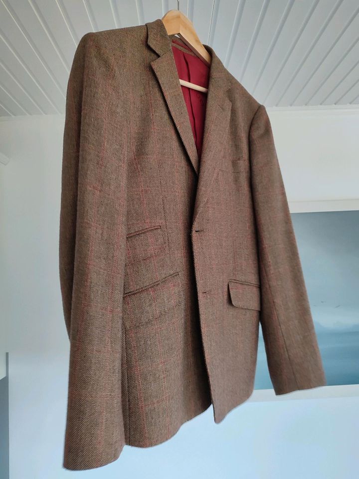 Tweed Blazer Sakko Anzugjacke in Hummelfeld